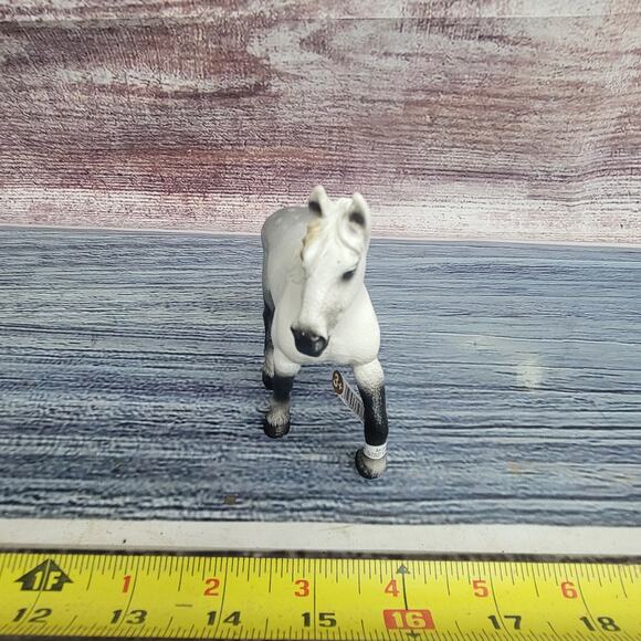 Schleich Percheron Mare 13971 white/gray horse new - Picture 3 of 5
